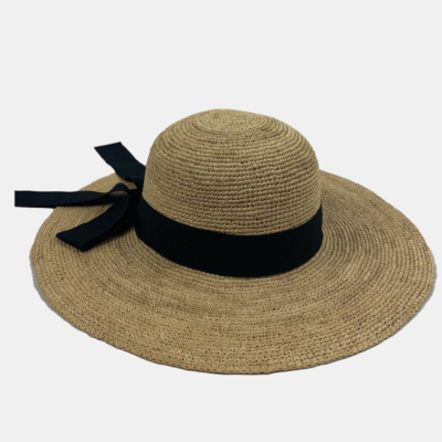 Hats Camalya | Capeline Hat Naturel-Ruban Noir