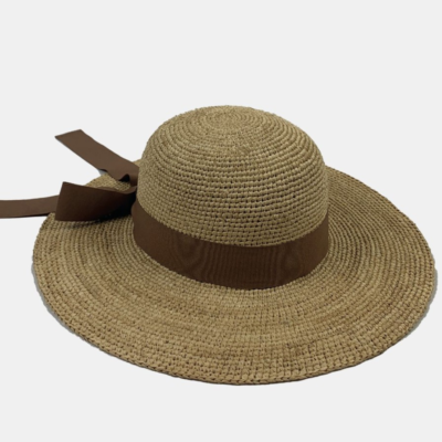 Hats Camalya | Capeline Hat Naturel-Ruban Beige