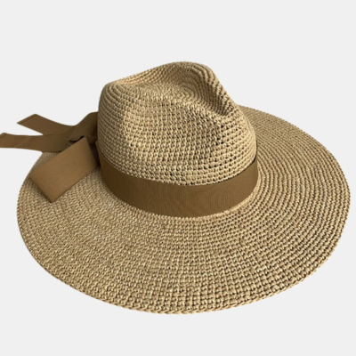 Hats Camalya | Basile Hat Naturel-Ruban Gold